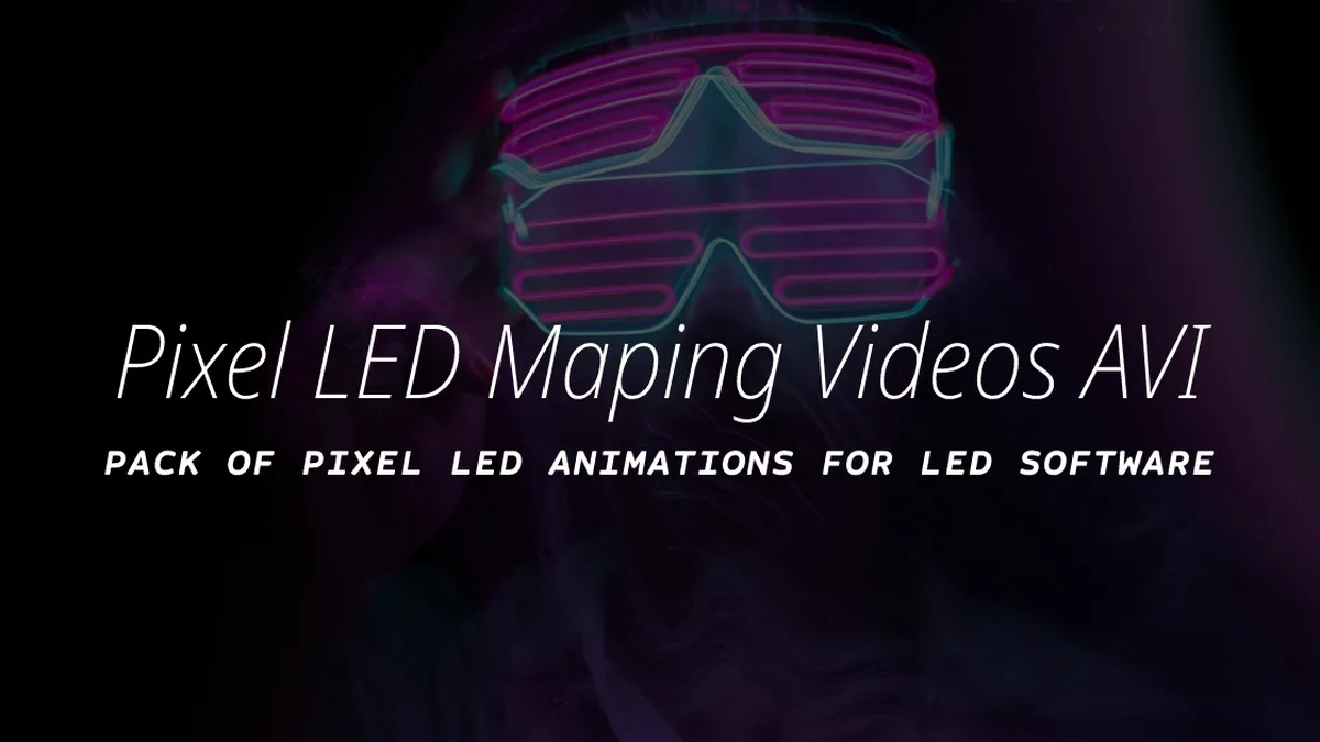 Pixel LED mapping video loops preview